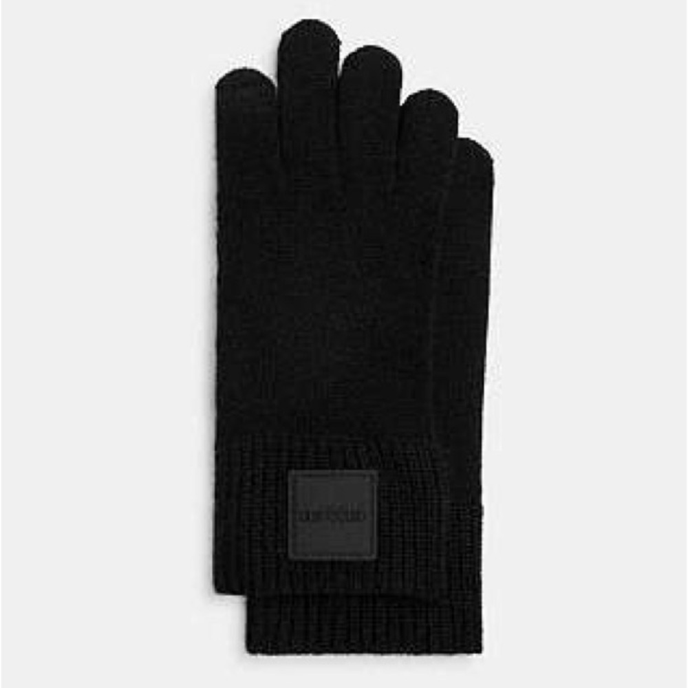 Coach Black Men's Gloves - Picture 2 of 4